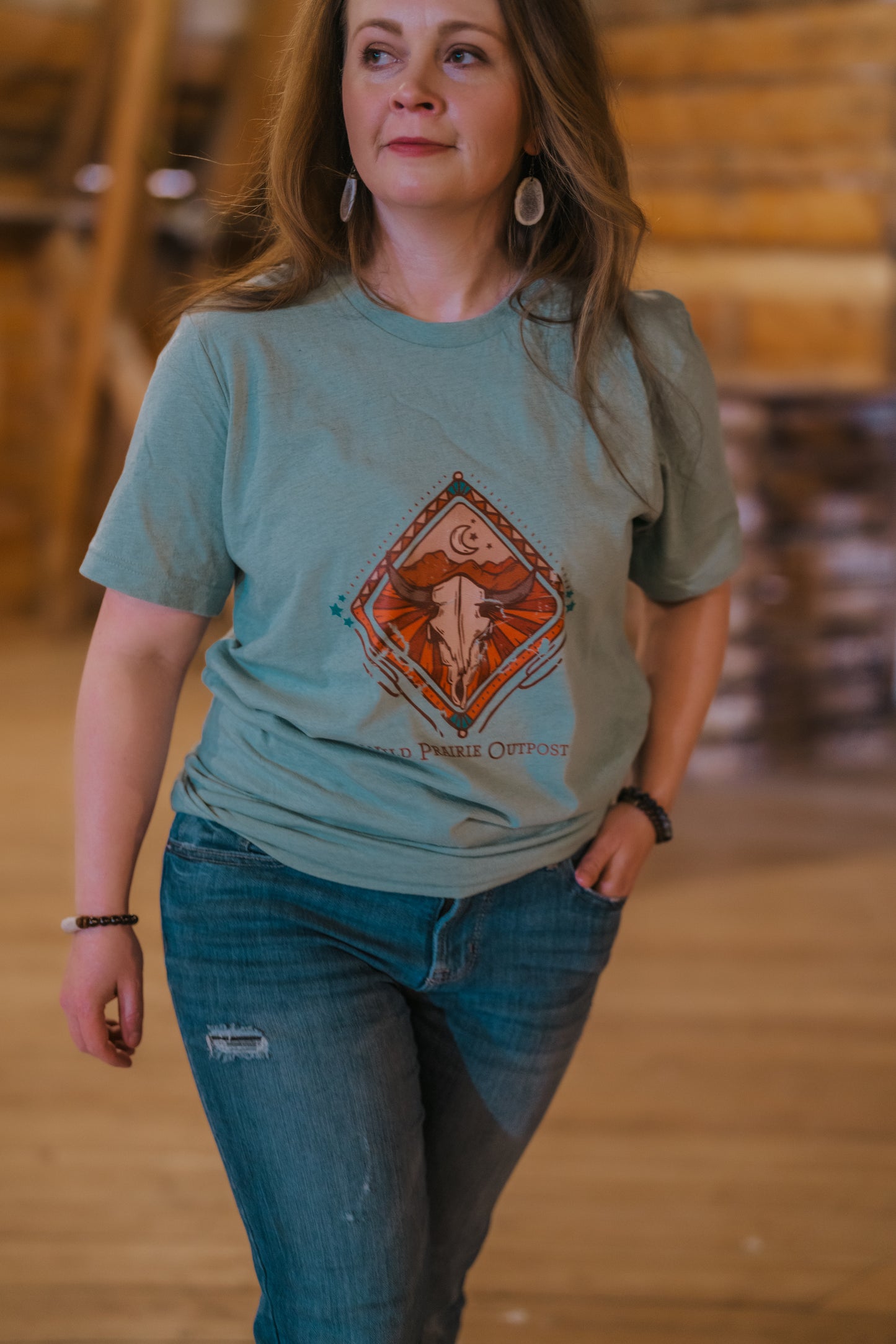 Dusty Desert Night Graphic Tee Shirt