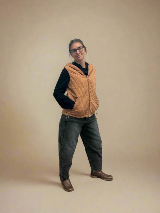 Rust Quilted Vest