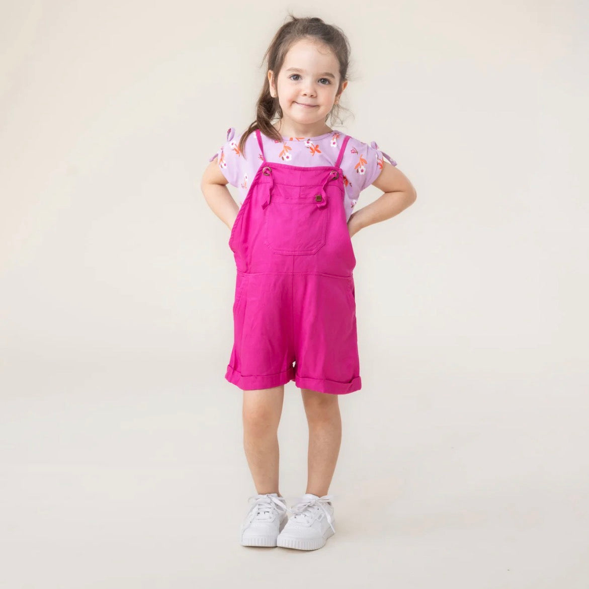 Girls Pink Shortall