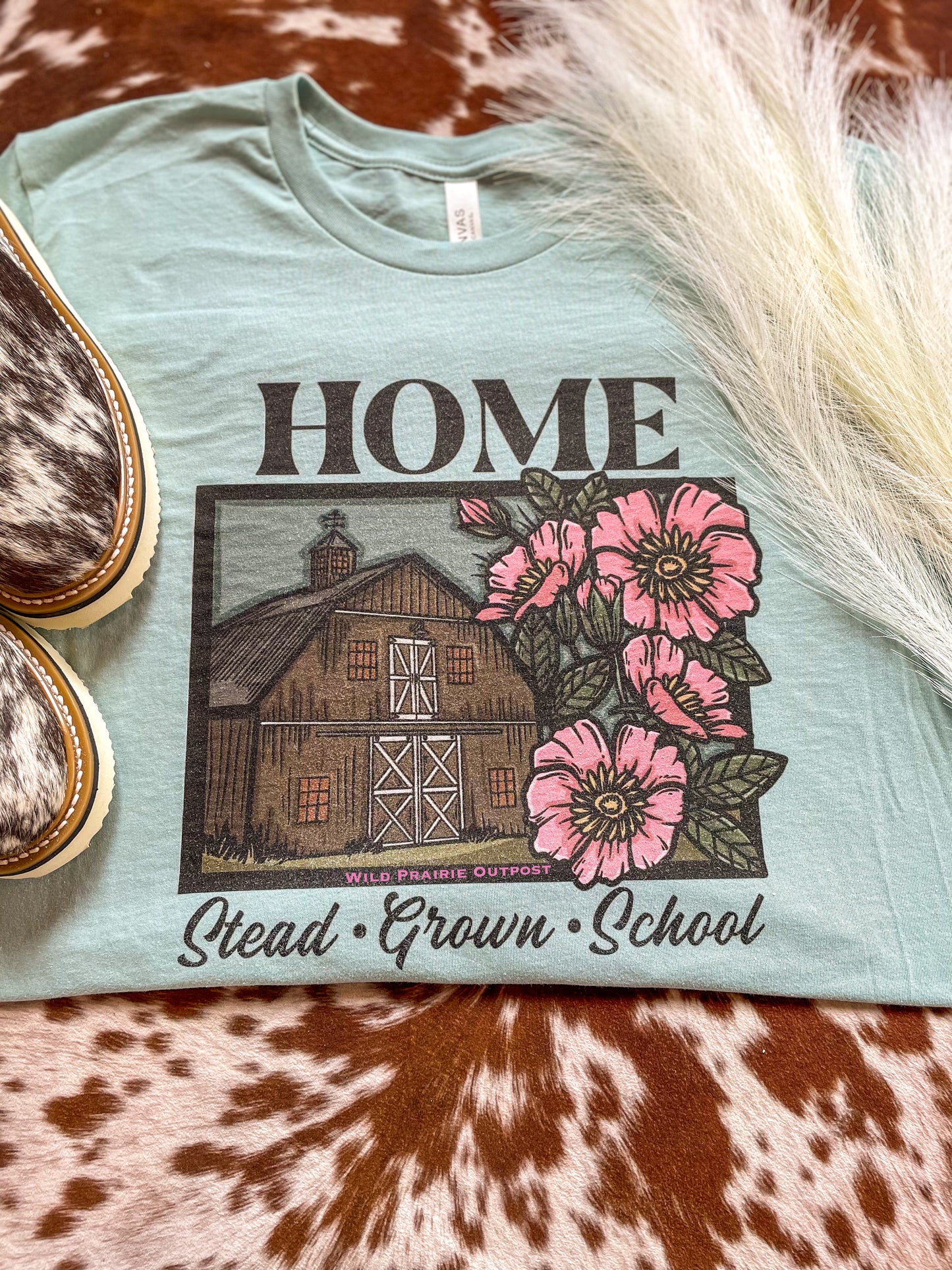 Homestead, Homegrown, Homeschool Tee