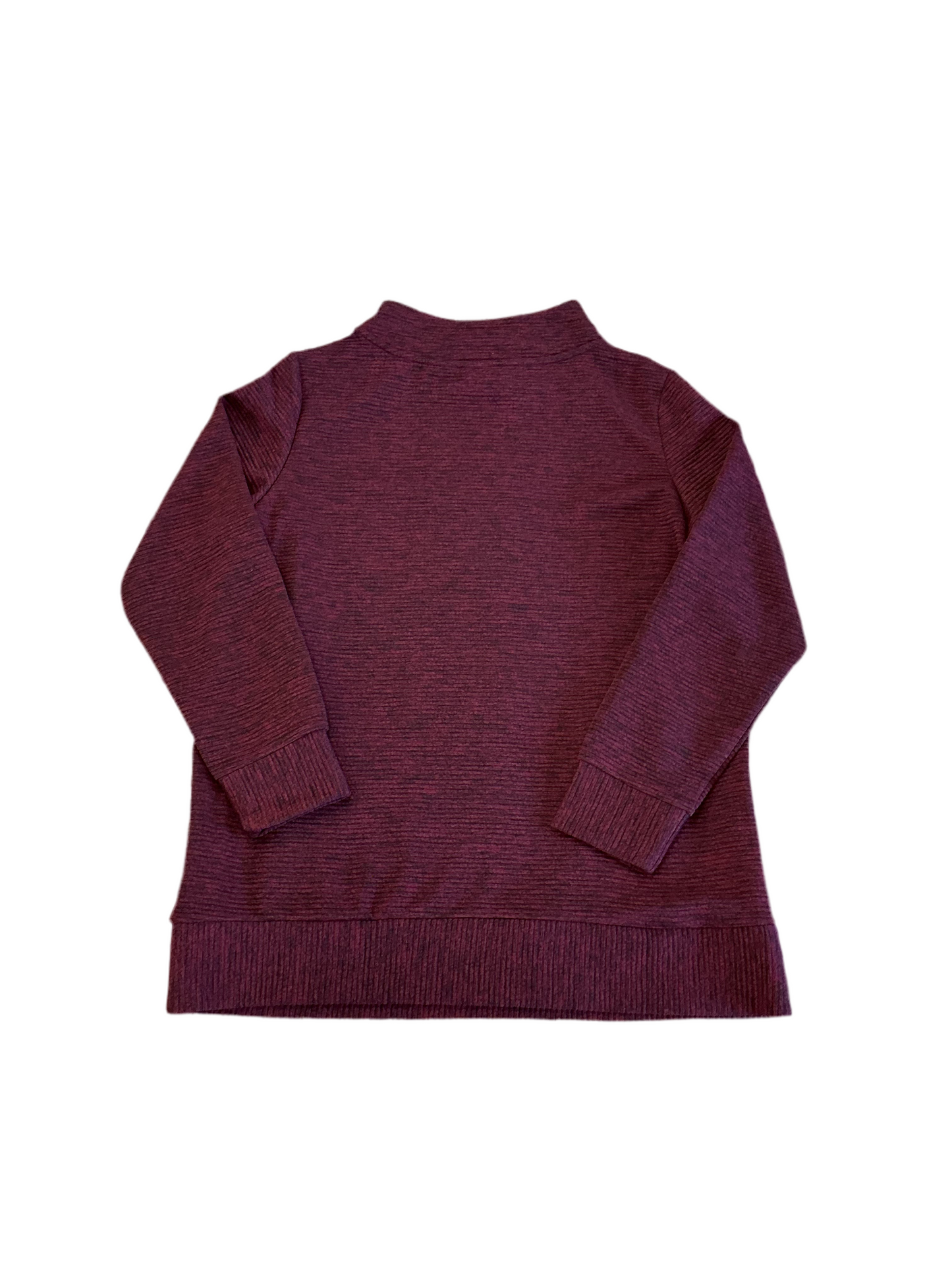 Wine Ribbed Turtleneck