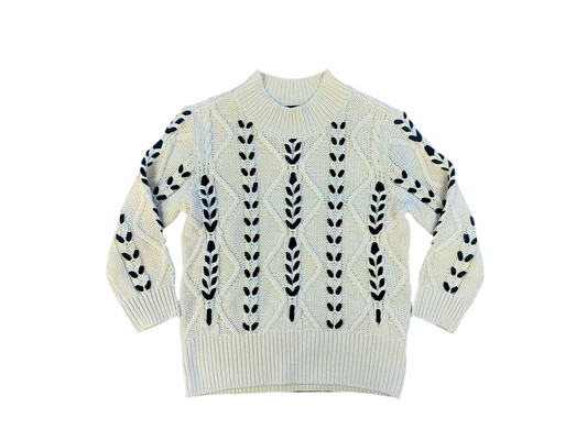 Moonstone Chunky Cable Knit Sweater