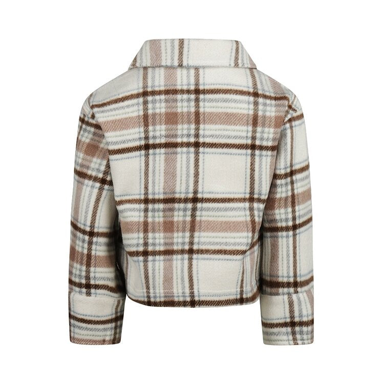 Plaid Velour Jacket