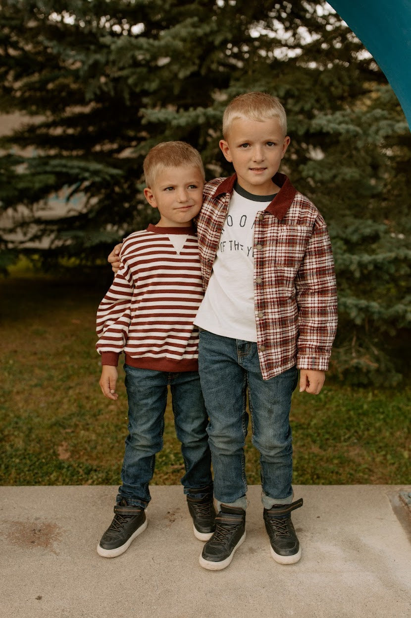 Retro Stripe Crewneck