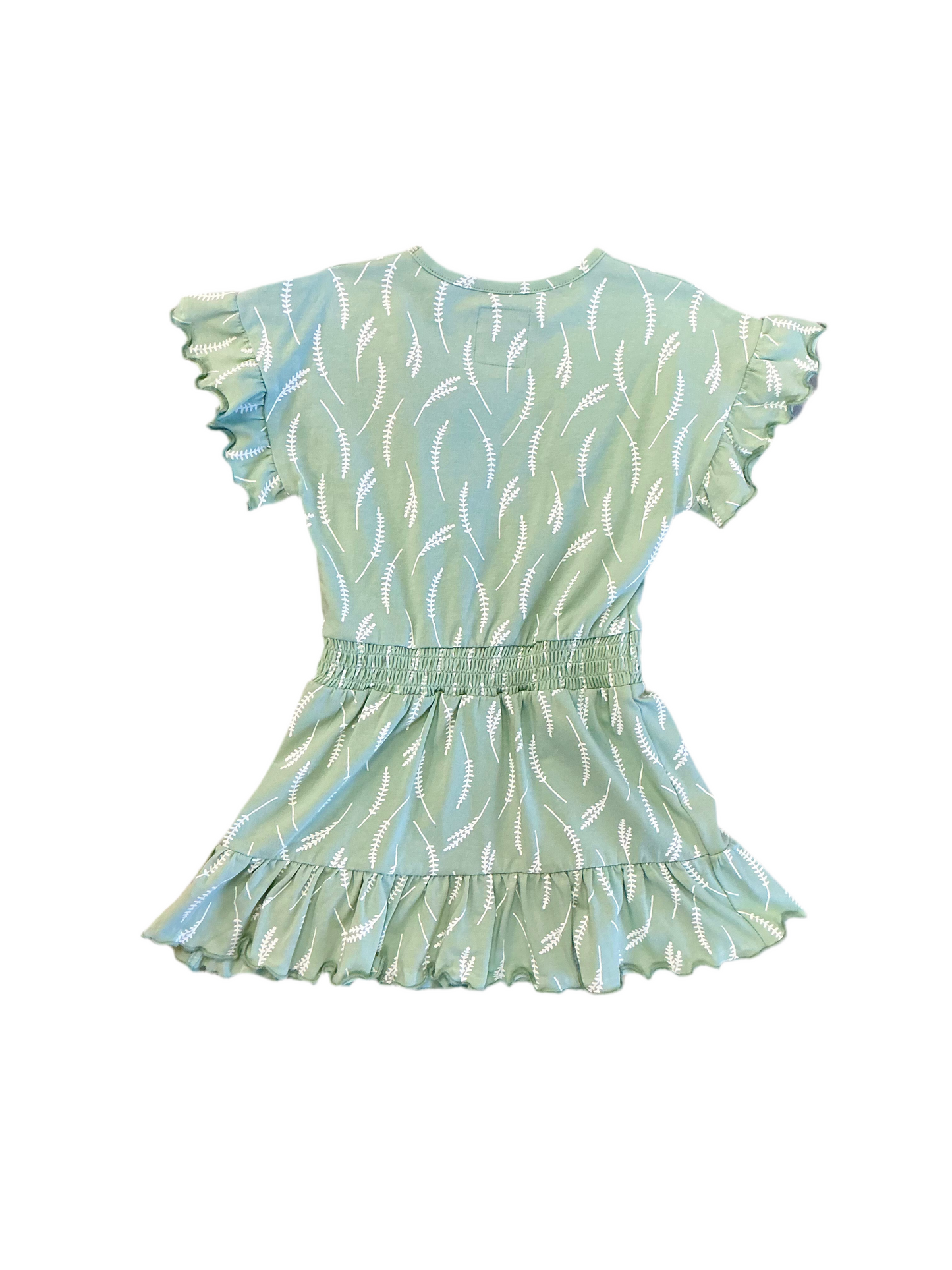 Shirred Ruffle Dress