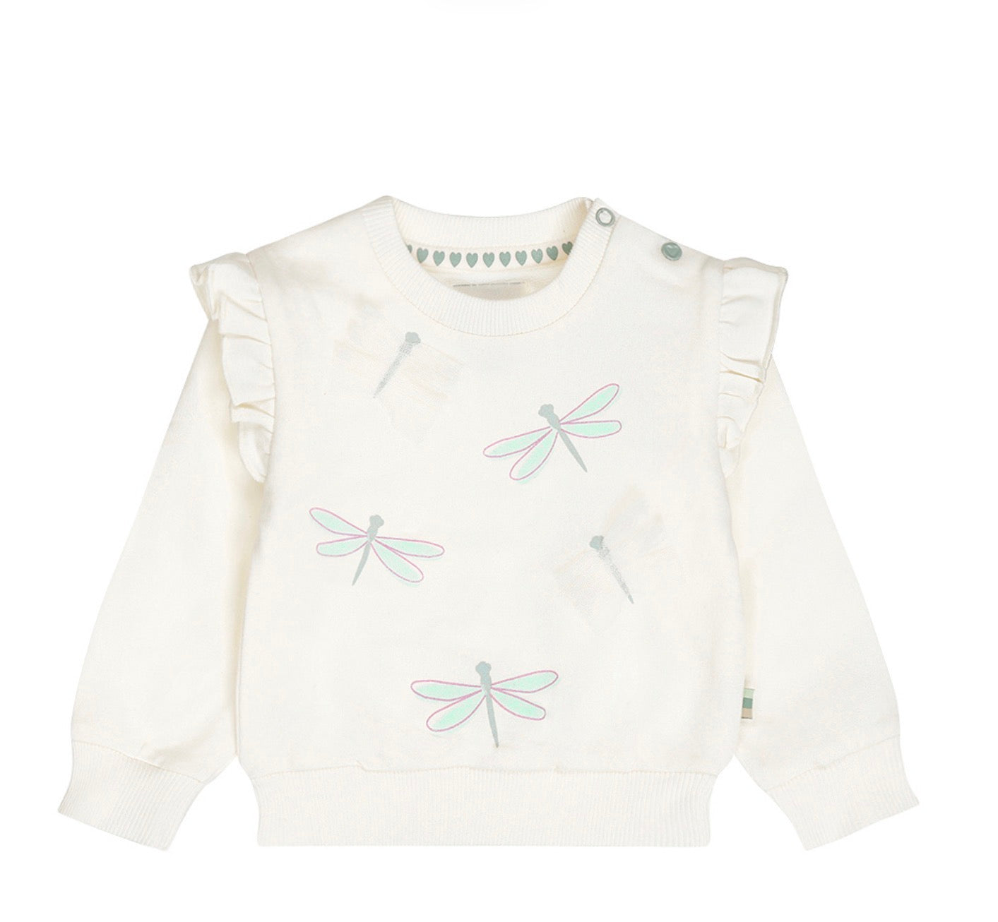 Girls Ruffled Dragonfly Sweater