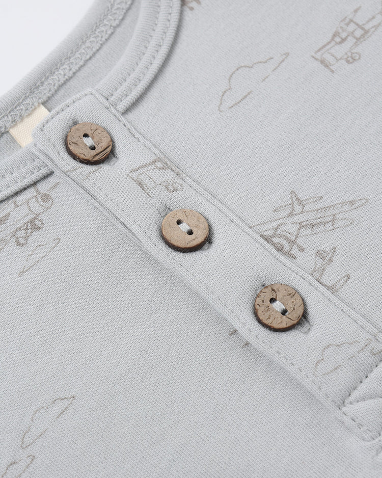 Boys Airplane Short Sleeve One-Piece