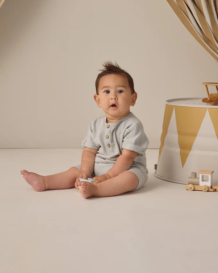Boys Airplane Short Sleeve One-Piece