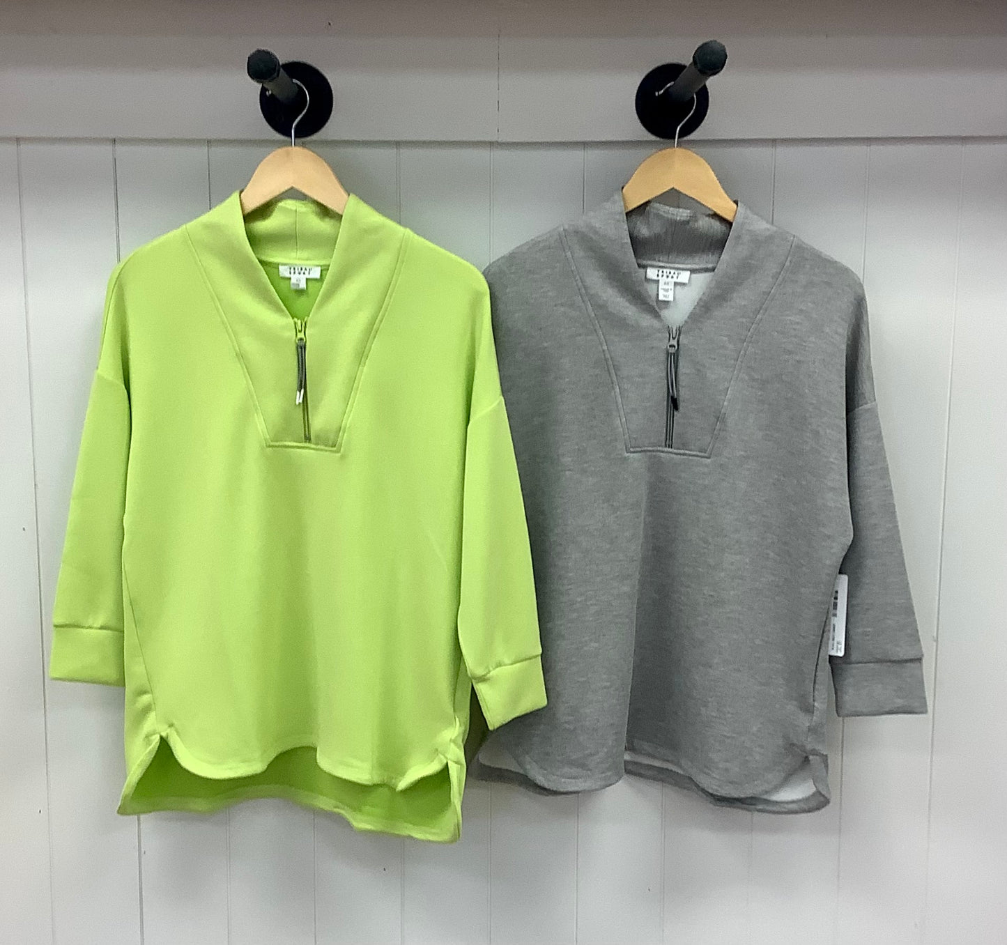 V-Neck Zipper Sport Top