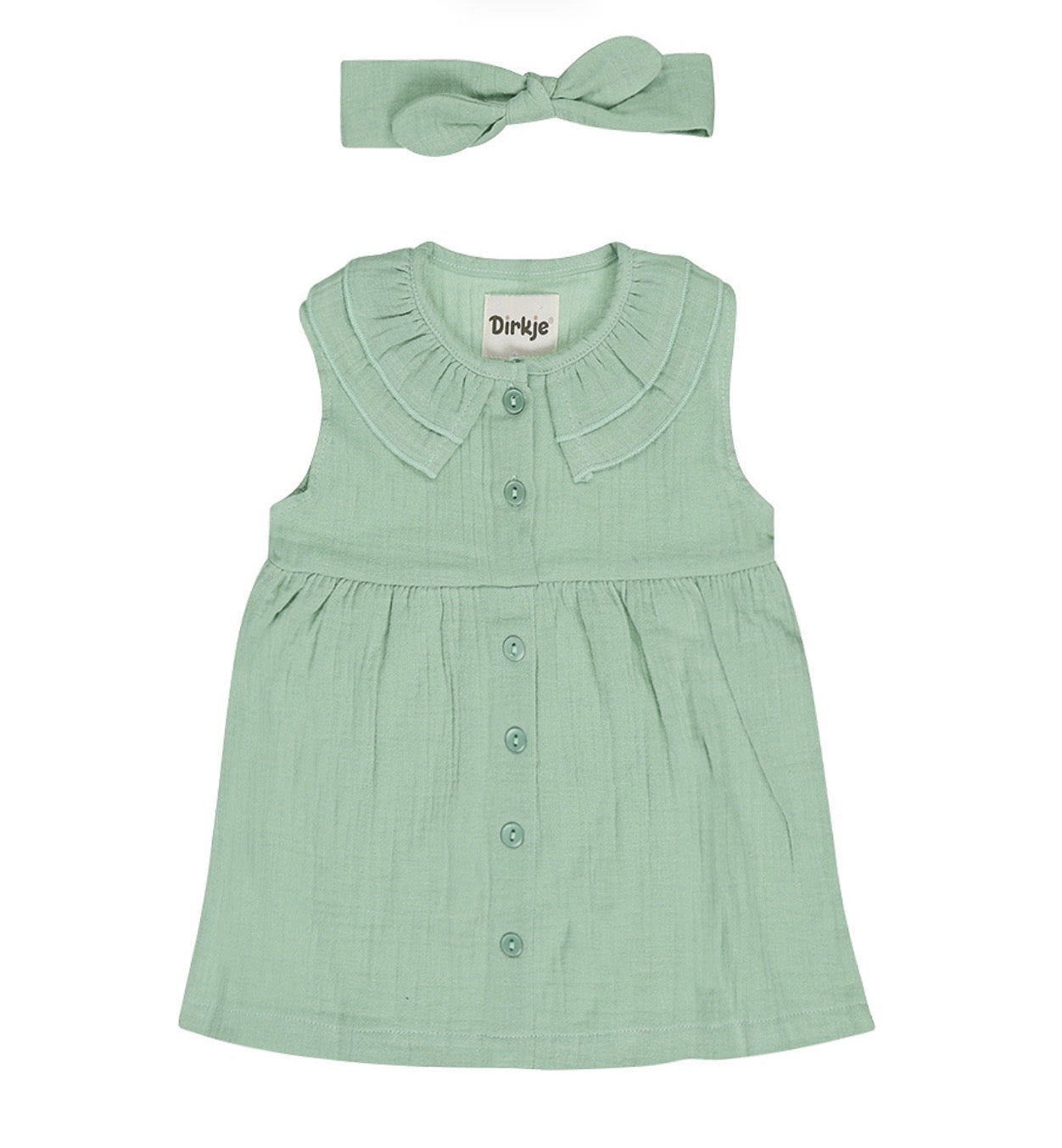 Girls 2 Piece Dress Set With headband