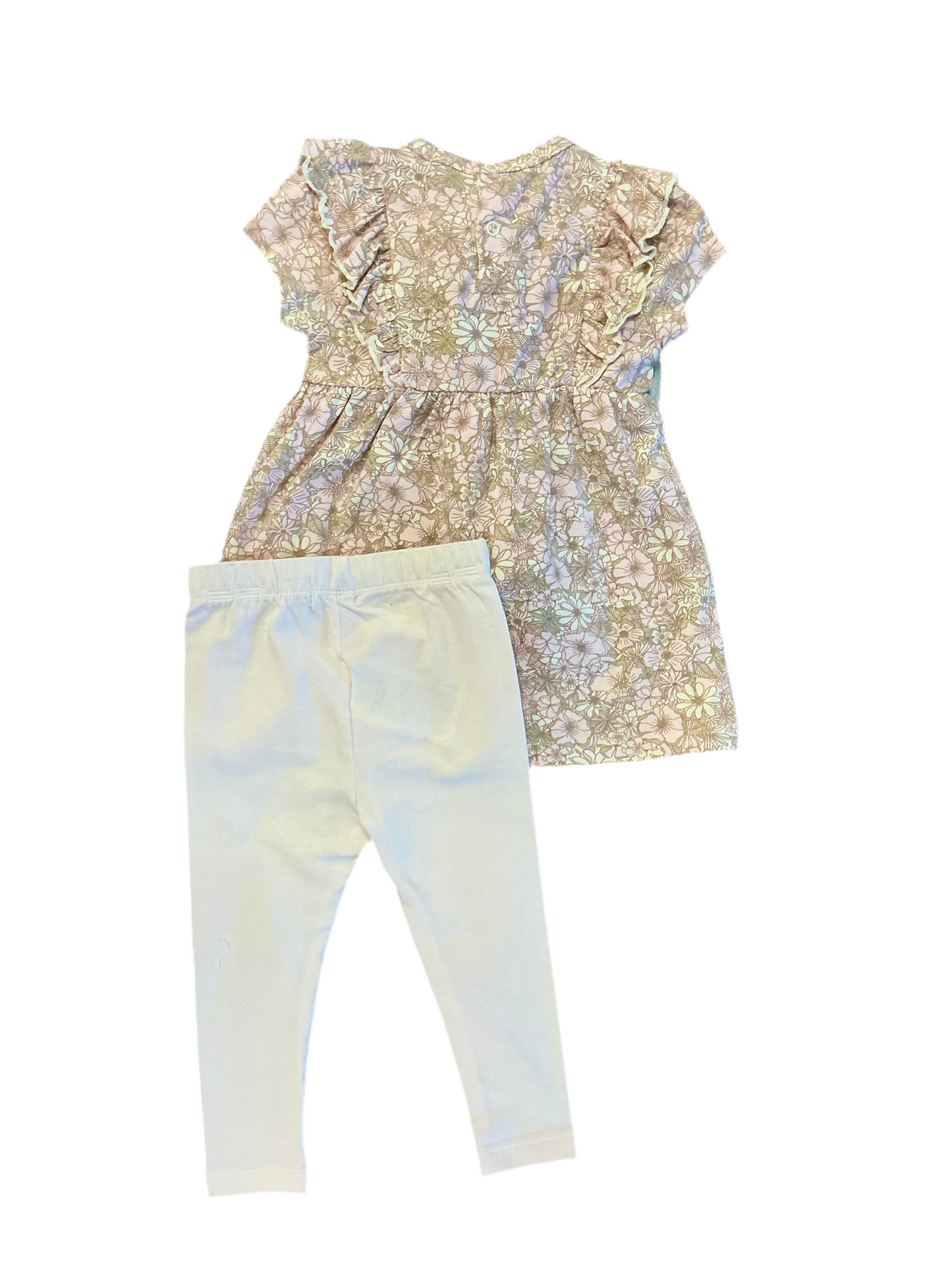 Retro Flower Baby 2-Piece With Headband