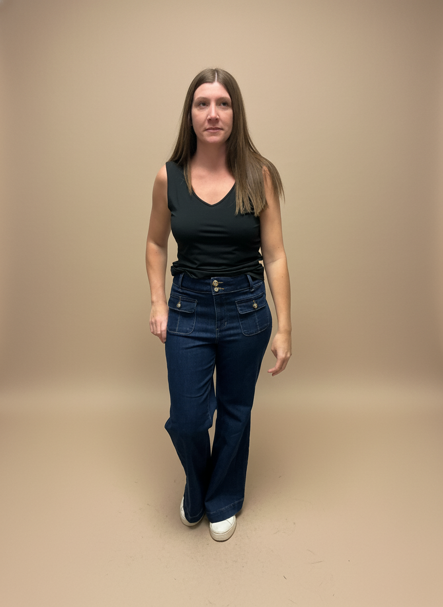 Reversible Neckline Layering Tank Top