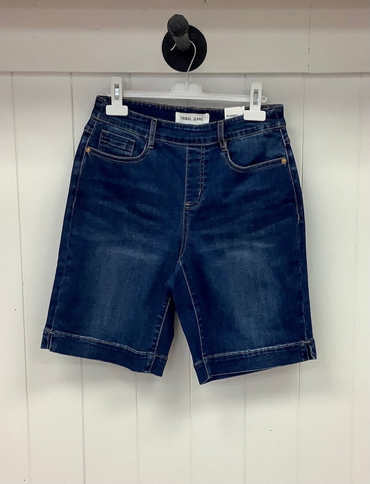 Audrey Dark-wash Denim Bermuda Short