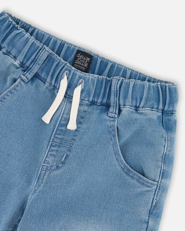 Light Denim Jogger Pants