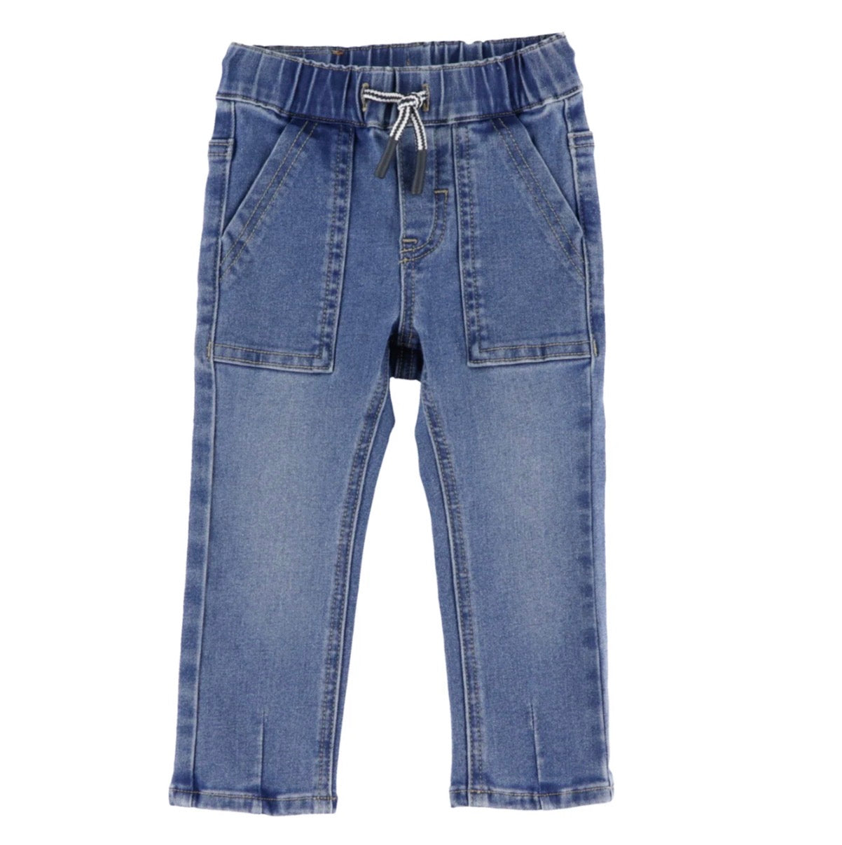 Boys Denim Jeans With Drawstring waistband