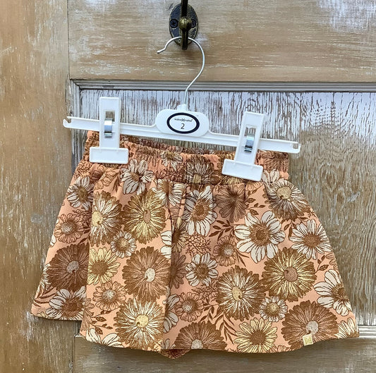 Western Floral Flowy Shorts