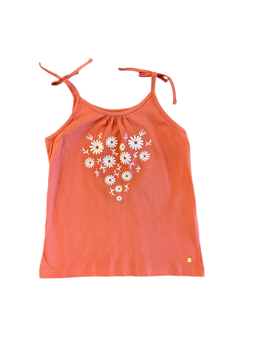 Floral Heart Embroidered Tank