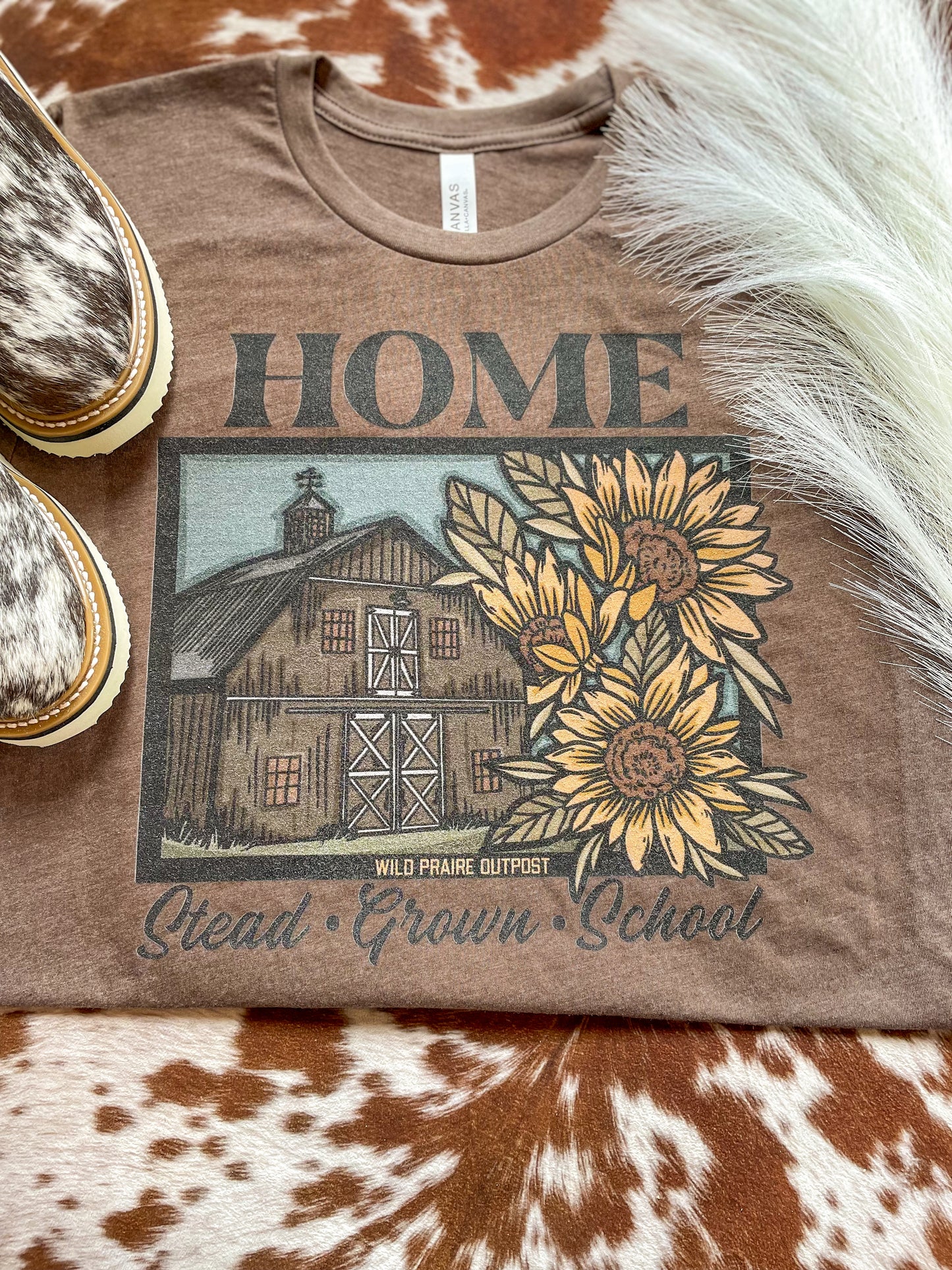 Homestead, Homegrown, Homeschool Tee