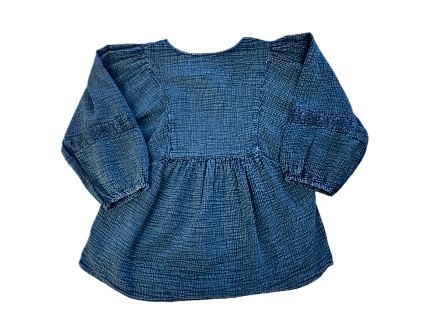 Muslin Embroidered Peasant Blouse