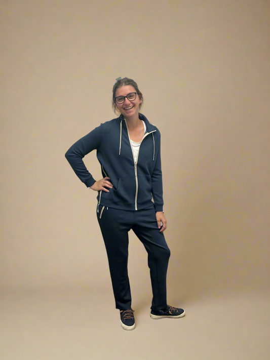 Soft Navy Track Pants