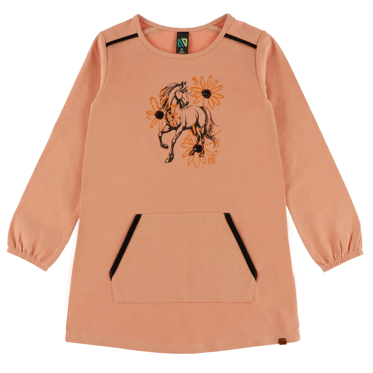 Girls Coral Horse Tunic