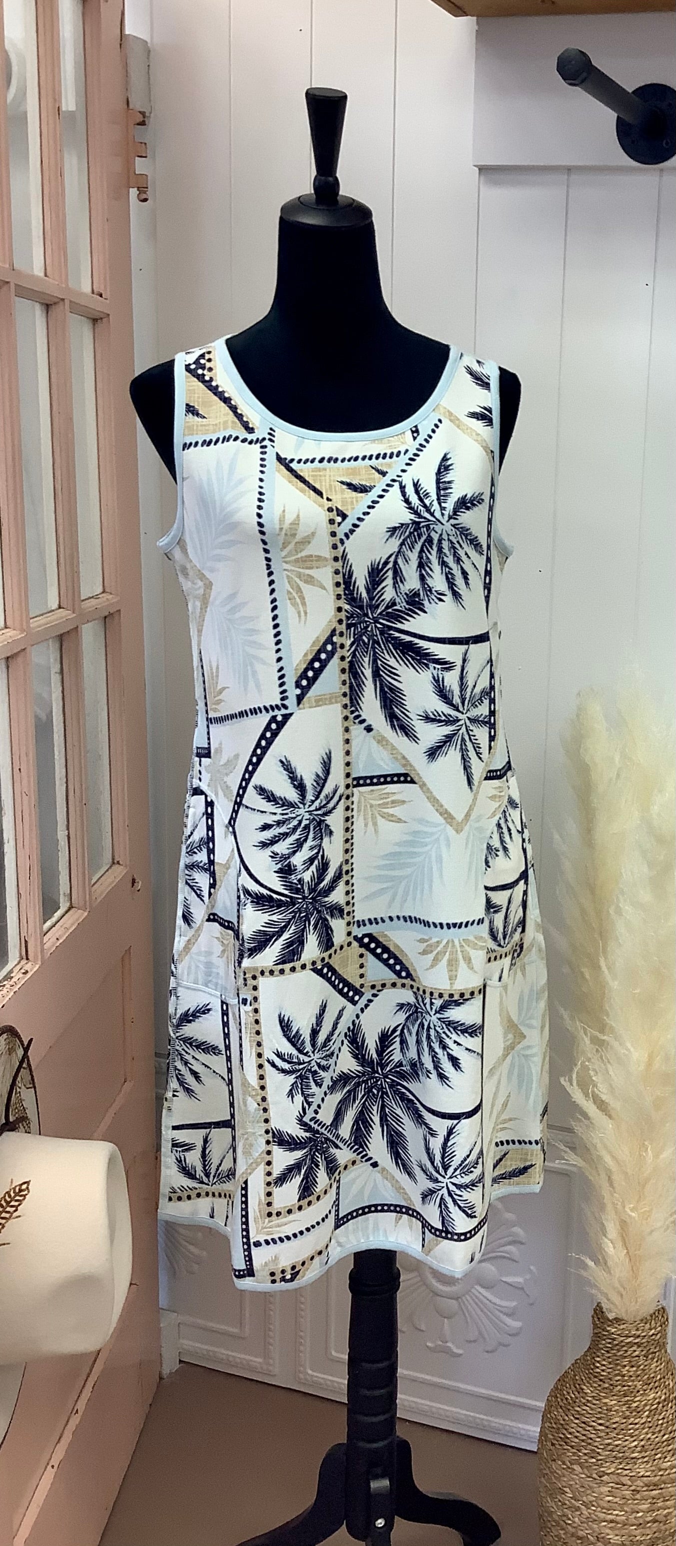 Ocean Palm Reversible Dress