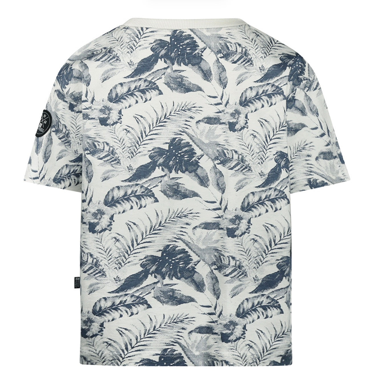 Boys Off-White Leaf Print Tee