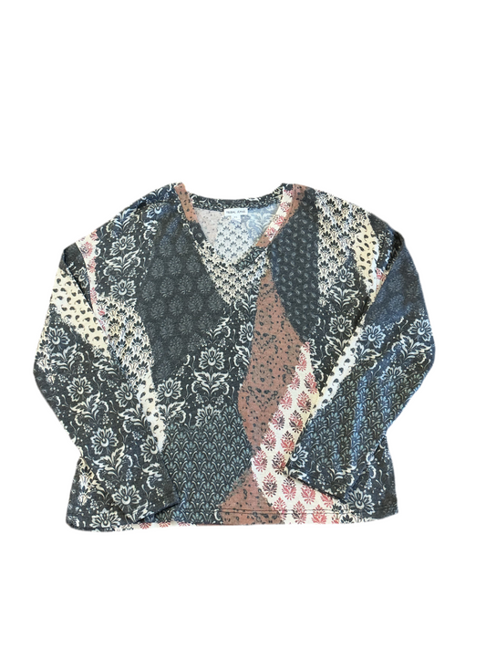 Nordic Patchwork V-neck
