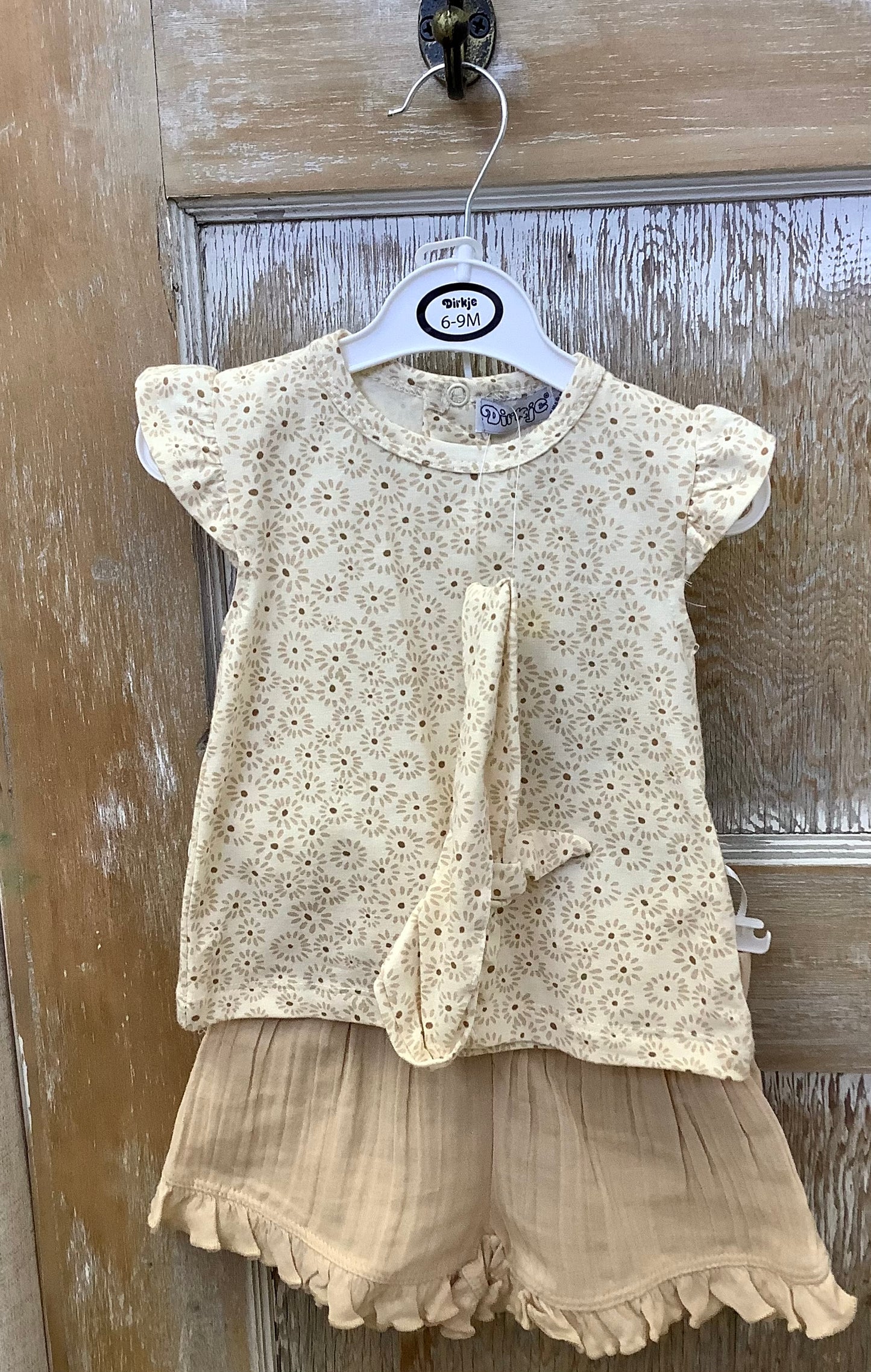 Floral Ruffle Short Set