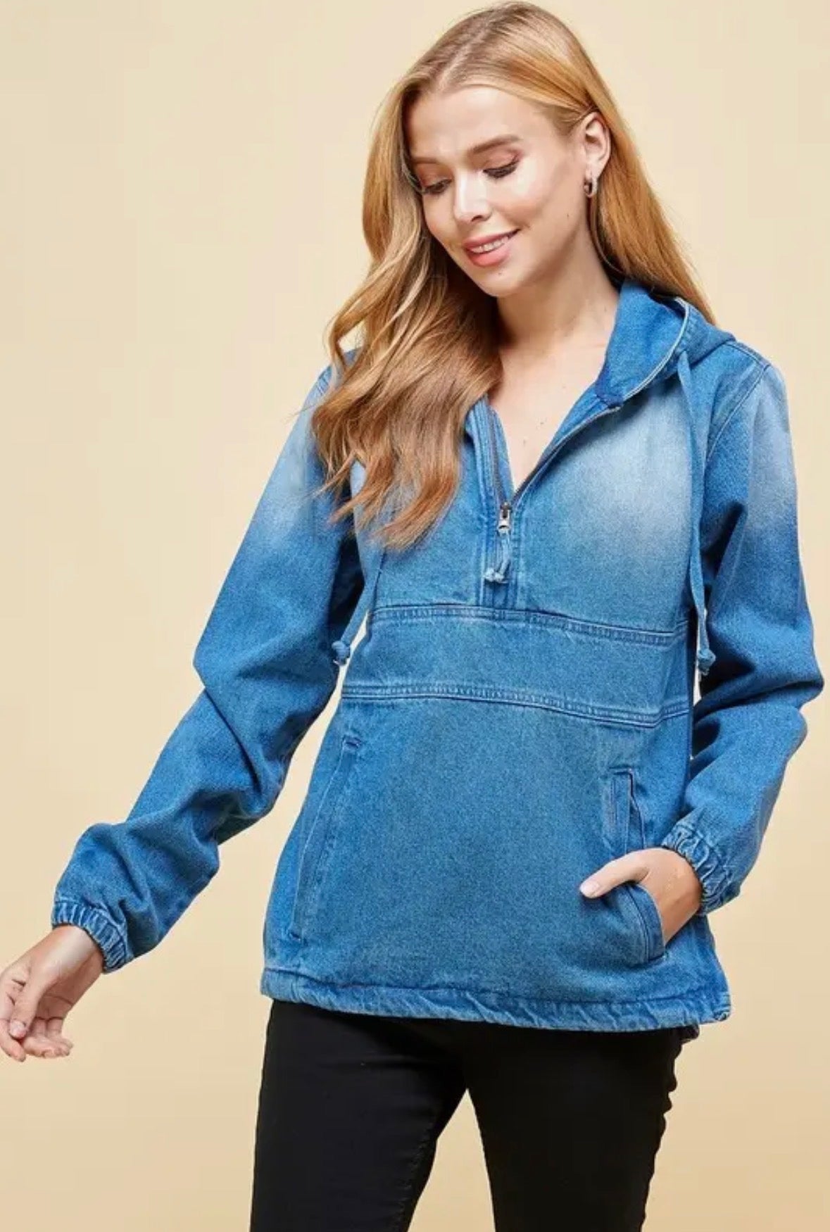 Women’s Denim Jacket Hoodie