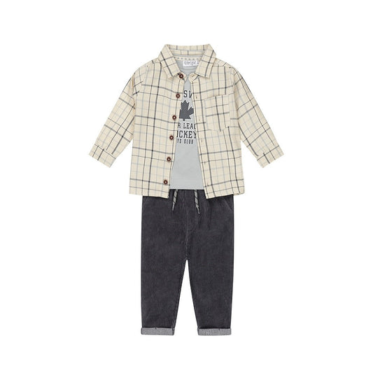Plaid 3-Piece Baby Suit