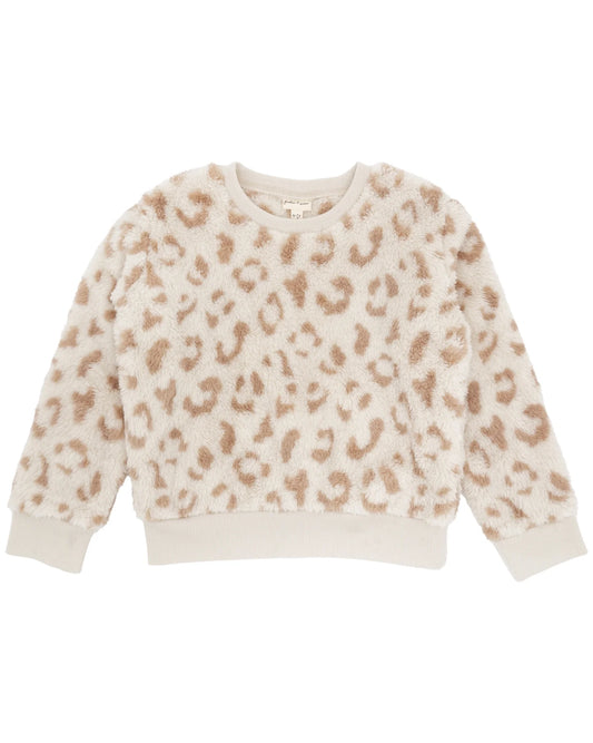 Fleece Leopard Pullover