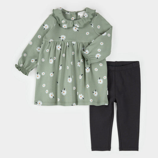 Daisy Dress And Leggings Set