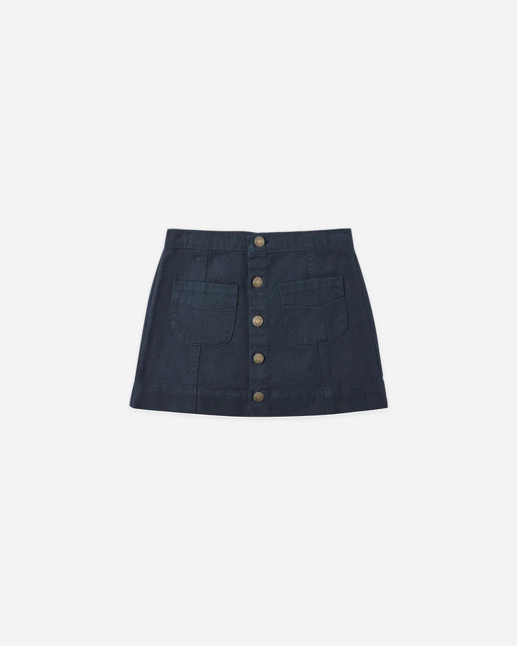 Rylee and Cru Indigo Denim skirt
