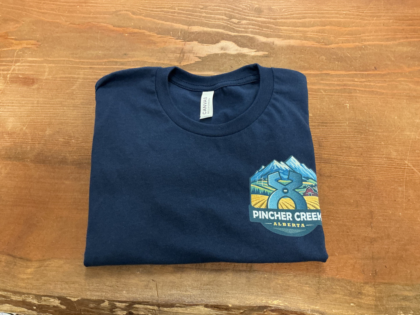 Mini Left Chest Pincher Creek Logo Tee