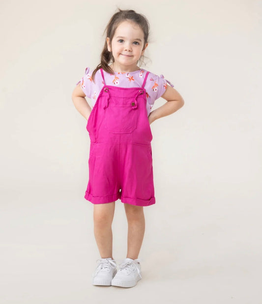 Girls Lilac Floral T-Shirt