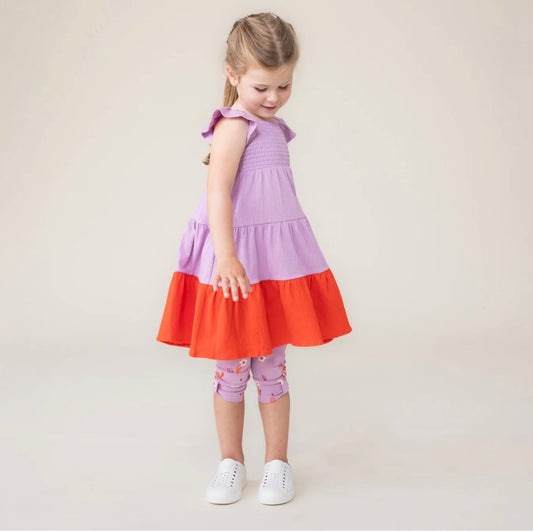 Girls Lilac Flowy Dress