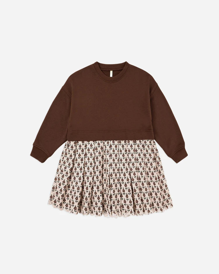 Vintage Bloom Sweatshirt Dress