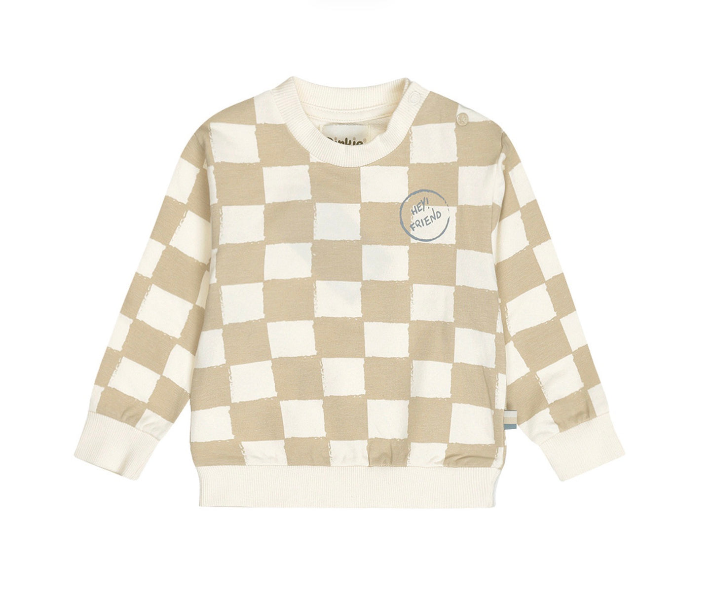 Boys Checkered Sandy Sweater