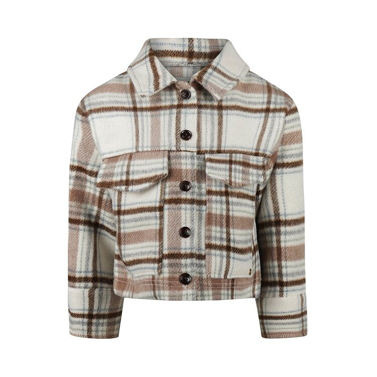 Plaid Velour Jacket