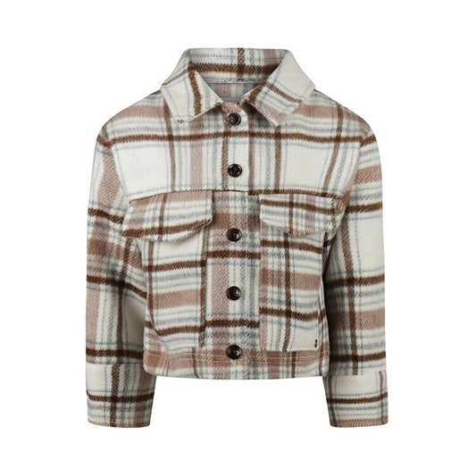Plaid Velour Jacket
