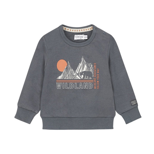“Wild Land” Navy Pullover