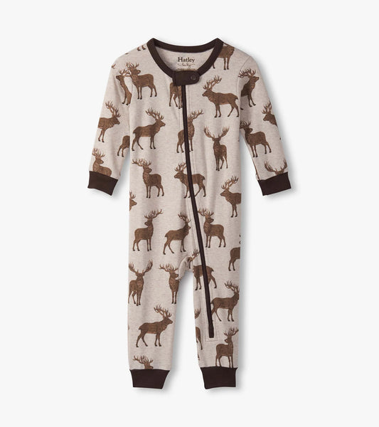 Pine brush stags romper