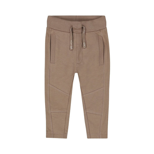 Faded Brown Panelled Joggers