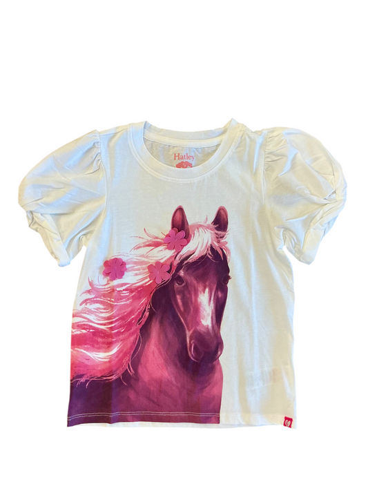 Soft Horse Twisted Sleeve Tee