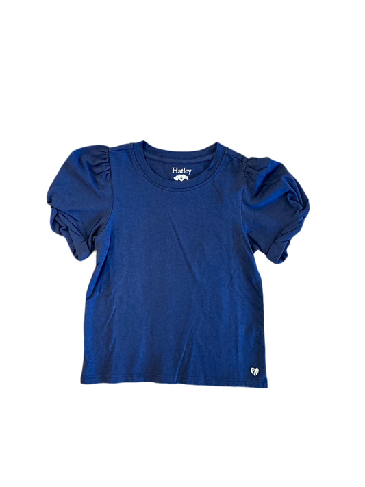 Navy Twisted Sleeve Tee