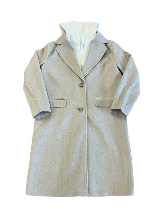 Mixed Media Felt Hoodie Jacket