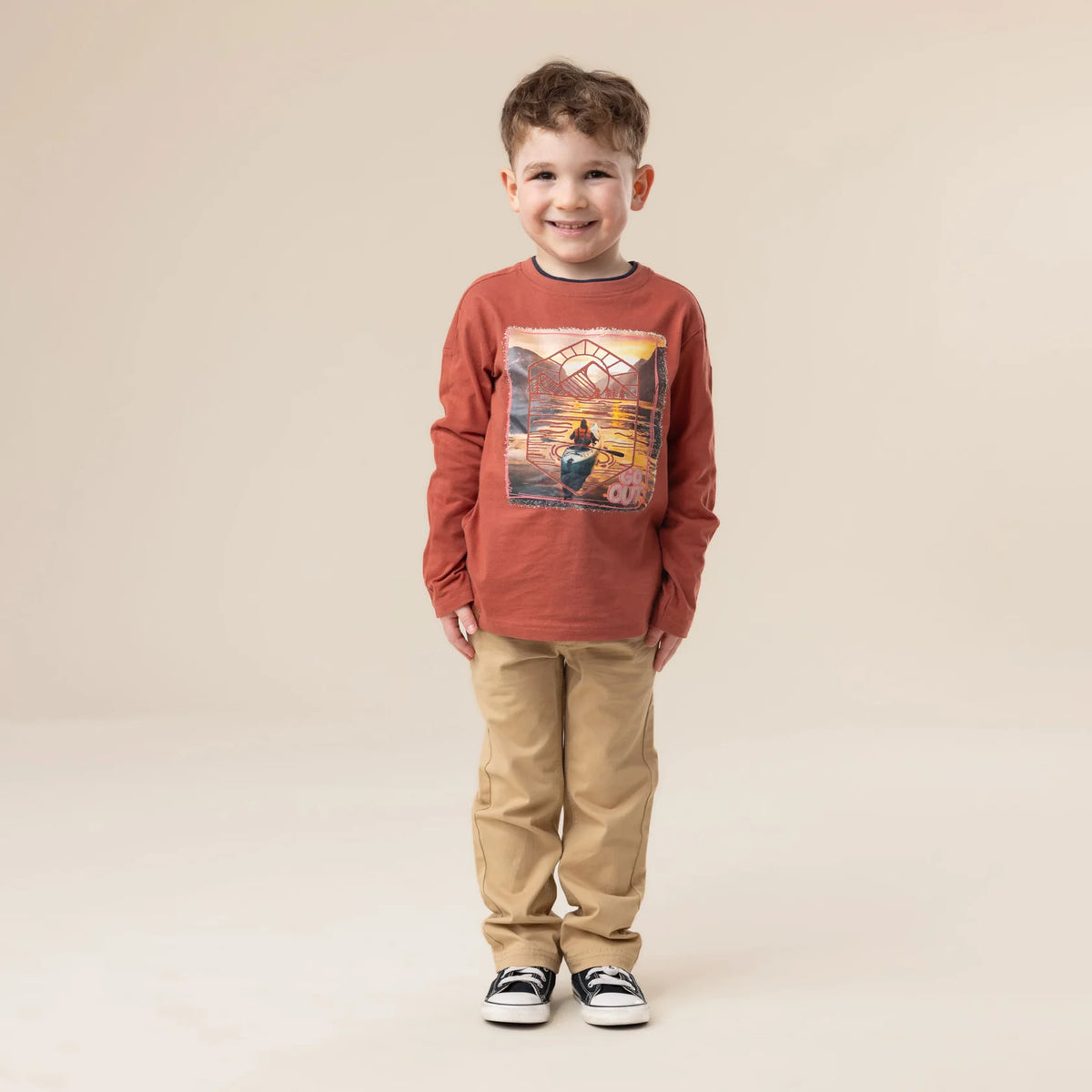 Boys Brown Nano Pants
