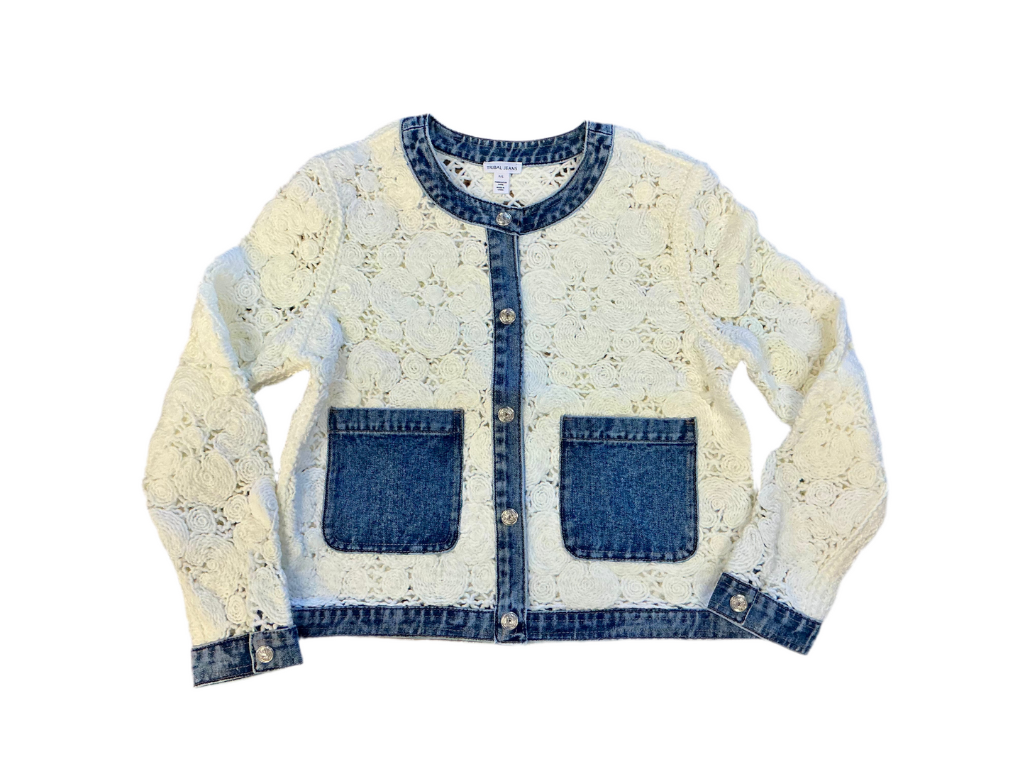 Denim Crochet Jacket