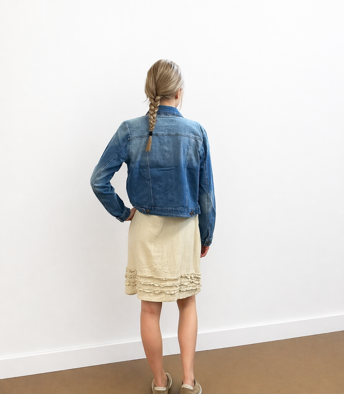 Short Waist Denim Jacket